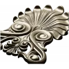 Elegant Shell & Scroll Corner - STL 3D Model for CNC