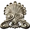 Elegant Shell & Scroll Corner - STL 3D Model for CNC