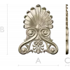 Elegant Shell & Scroll Corner - STL 3D Model for CNC