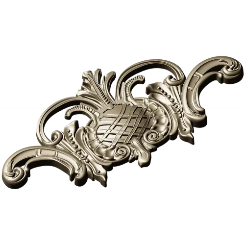 Regal Pineapple Cartouche - STL 3D model for CNC routing