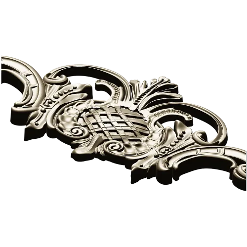 Regal Pineapple Cartouche - STL 3D model for CNC routing