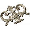 Regal rosette cartouche - STL decorative 3D model for CNC