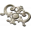 Regal rosette cartouche - STL decorative 3D model for CNC