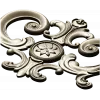 Regal rosette cartouche - STL decorative 3D model for CNC