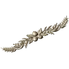 Acorn Laurel Swag - STL 3D model for CNC milling