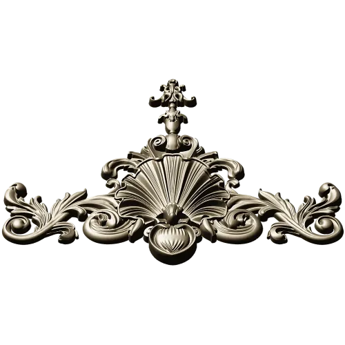 Baroque Shell Crest - STL 3D model for CNC carving
