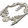 Декоративный сваг в стиле классической резьбы - 3D модель STL для ЧПУ