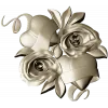 Rose Hearts High-Relief STL for CNC