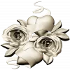Rose Hearts High-Relief STL for CNC