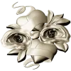 Rose Hearts High-Relief STL for CNC