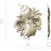 Rose Hearts High-Relief STL for CNC