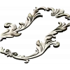 Baroque Acanthus Vertical Cartouche - STL 3D model for CNC