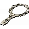 Rococo Oval Hand Mirror Frame 3D STL for CNC