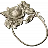 Rosecrest Oval - high-relief floral frame STL for CNC