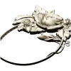 Rosecrest Oval - high-relief floral frame STL for CNC
