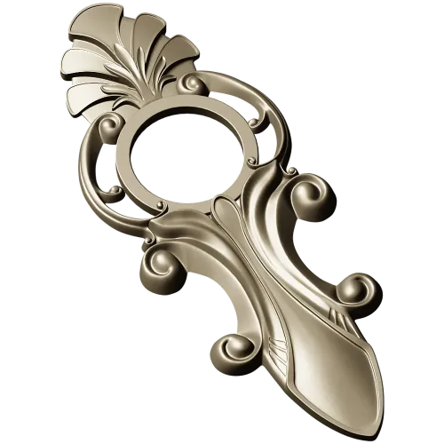 Acanthus Ring Applique STL 3D Model for CNC