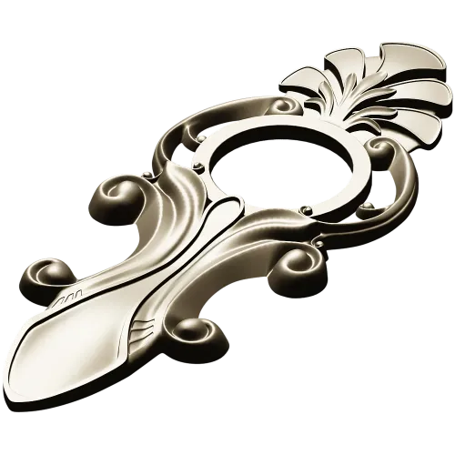 Acanthus Ring Applique STL 3D Model for CNC