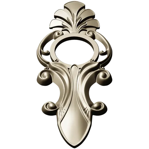 Acanthus Ring Applique STL 3D Model for CNC