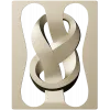 Decorative Ribbon Knot Panel - STL 3D model for CNC router