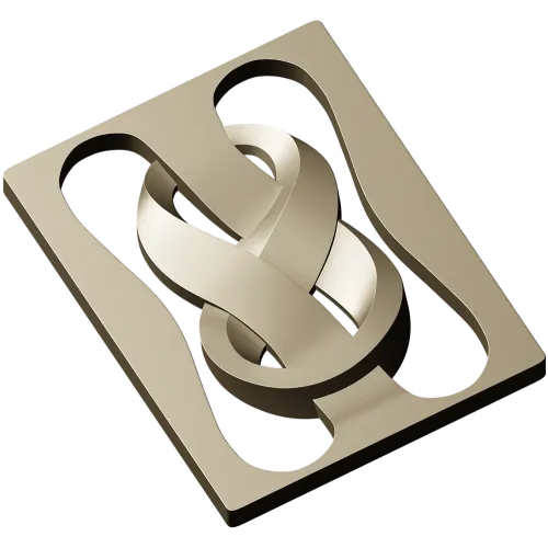 Decorative Ribbon Knot Panel - STL 3D model for CNC router