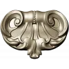 Rococo Shell Cartouche - STL 3D model for CNC