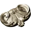 Rococo Shell Cartouche - STL 3D model for CNC