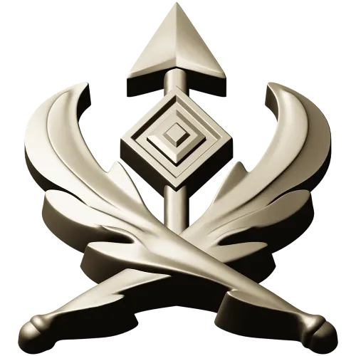Эмблема со стрелой и лавровыми ветвями - STL модель для ЧПУ