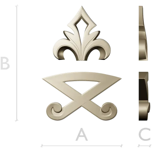 Флорентийский декоративный орнамент - STL 3D модель для ЧПУ