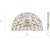 Полукруглый картуш "Флоренция" - 3D модель STL для ЧПУ