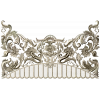 Rocaille Crest STL - decorative 3D model for CNC carving