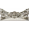Rocaille Crest STL - decorative 3D model for CNC carving