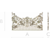 Rocaille Crest STL - decorative 3D model for CNC carving