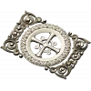 Ornamental Rosette Cross - STL 3D model for CNC router