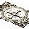 Ornamental Rosette Cross - STL 3D model for CNC router