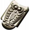 Florentine Acanthus Cartouche - STL 3D Model for CNC