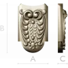 Florentine Acanthus Cartouche - STL 3D Model for CNC