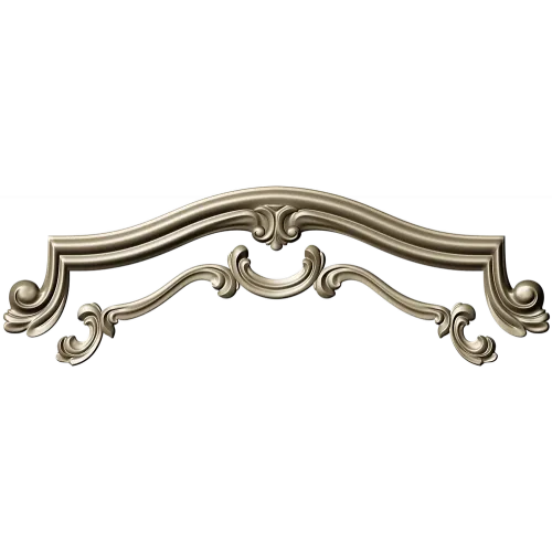 Rococo Cartouche STL for CNC