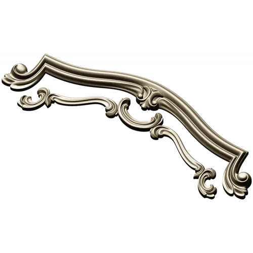 Rococo Cartouche STL for CNC