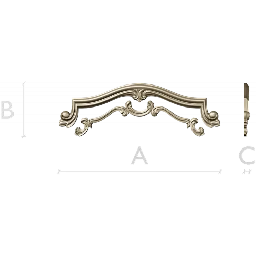 Rococo Cartouche STL for CNC