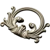 Rococo Acanthus Cartouche 3D STL for CNC