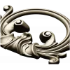 Rococo Acanthus Cartouche 3D STL for CNC