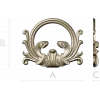 Rococo Acanthus Cartouche 3D STL for CNC
