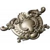 Rococo Cartouche STL for CNC Router - Ornamental Central Panel