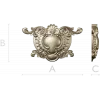 Rococo Cartouche STL for CNC Router - Ornamental Central Panel