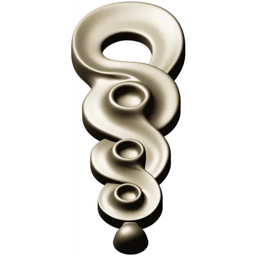 S-Rosette Vertical Applique STL
