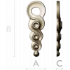 S-Rosette Vertical Applique STL