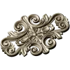 Rococo Floral Cartouche STL 3D Model for CNC