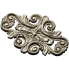 Rococo Floral Cartouche STL 3D Model for CNC