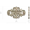 Rococo Floral Cartouche STL 3D Model for CNC
