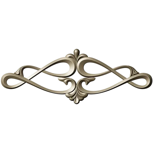 Rococo Scroll Applique STL for CNC